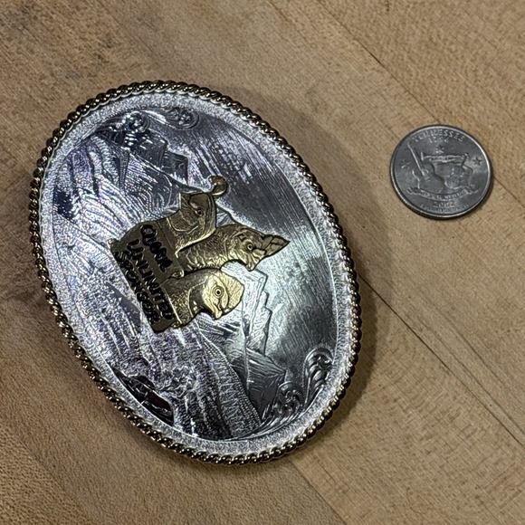 Montana Silversmiths Quail Unlimited Sponsor Belt Buckle BH26 w/ Box